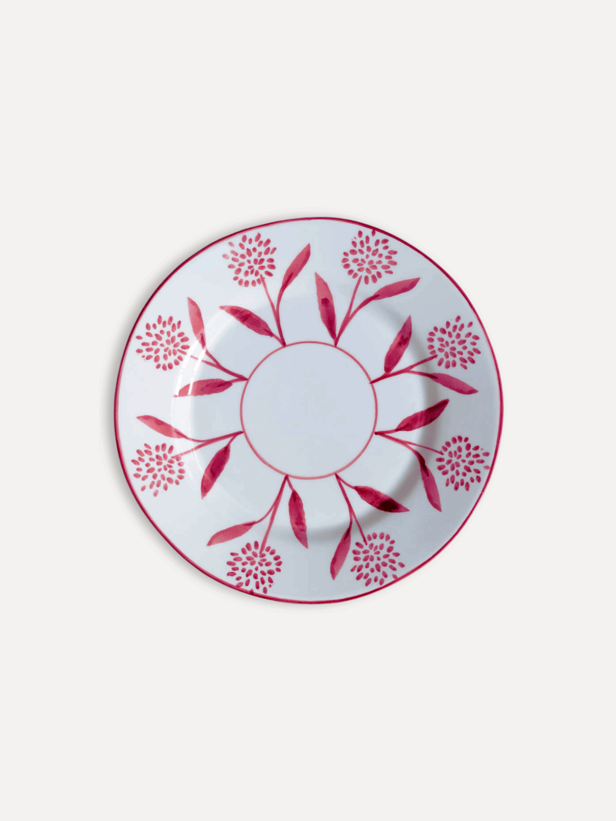 Cora Hand-Painted Ceramic Dessert Plate