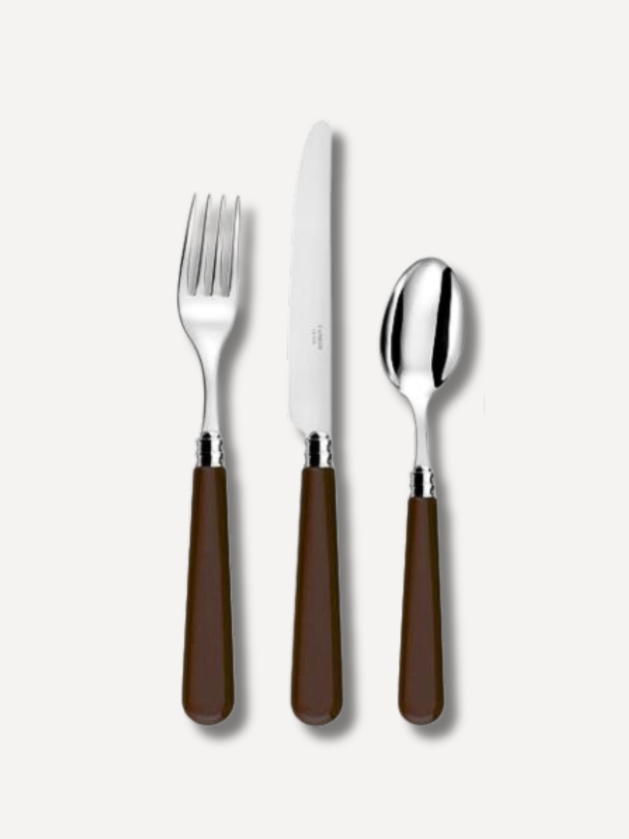 Chocolate Brown Dinner Cutlery Set - 12 pieces