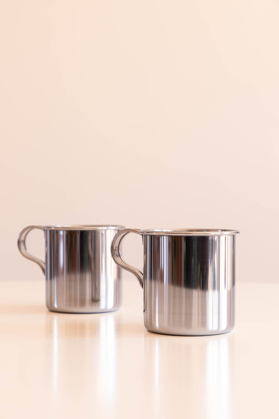 Stainless Steel Big Mug - Set of 2