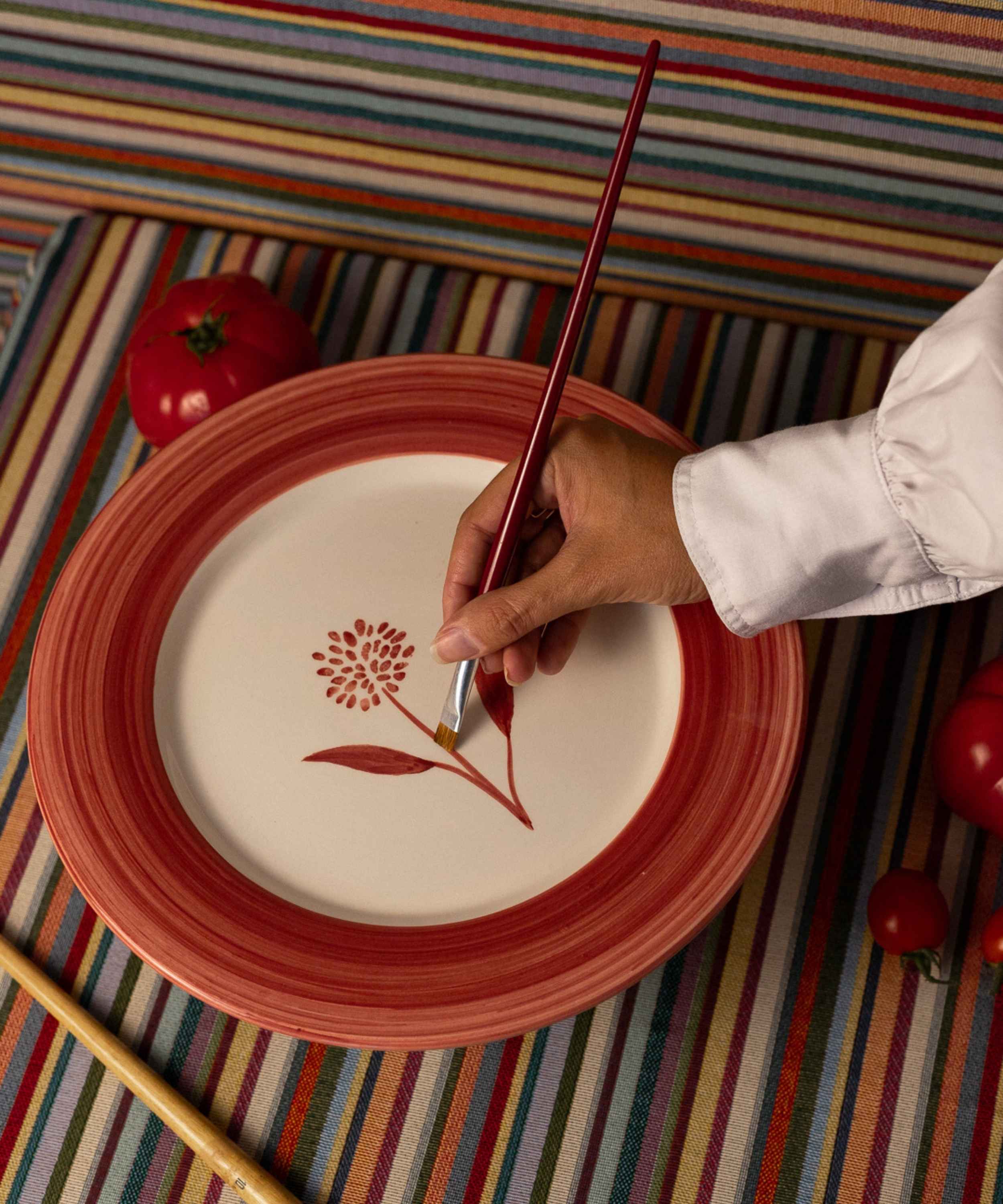 Cecilia Hand-Painted Dinner Plate - Set of 4